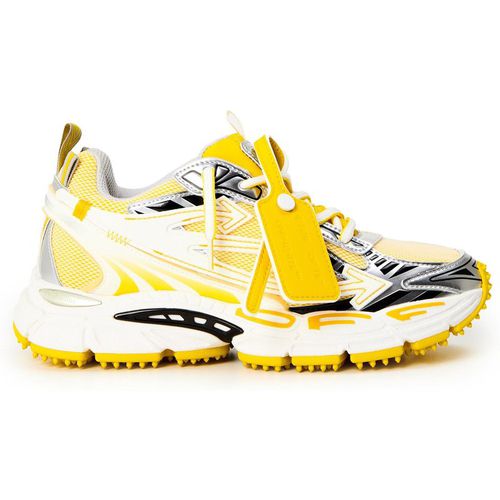 Off-White Womens Off White Be Right Back Low Top Trainers in LemonYellow/Wht - Yellow