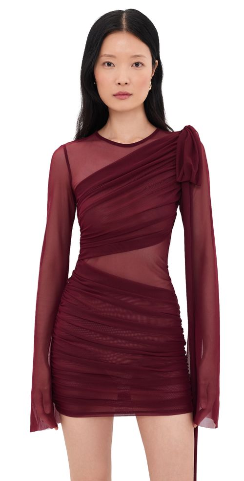 Marissa Mini Dress Burgundy