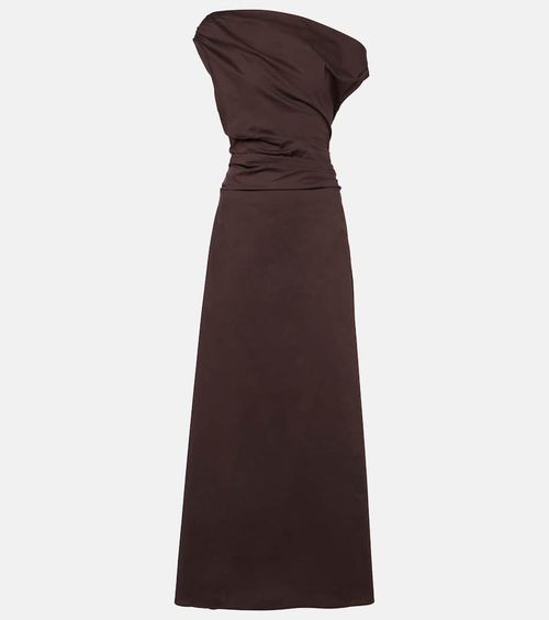 Phare one-shoulder cotton maxi dress