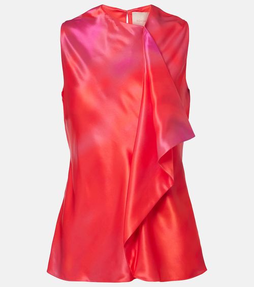 Kiara printed draped top