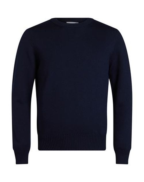 Man Sweater Midnight blue Size 40 Virgin Wool