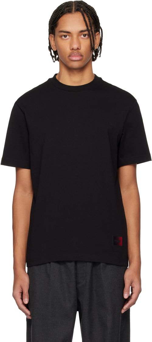 Black Gradient-Logo Cotton Jersey T-shirt
