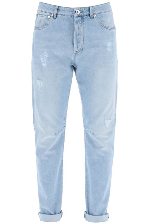 -Jeans Lesiure Fit Con Taglio Affusolato-Uomo