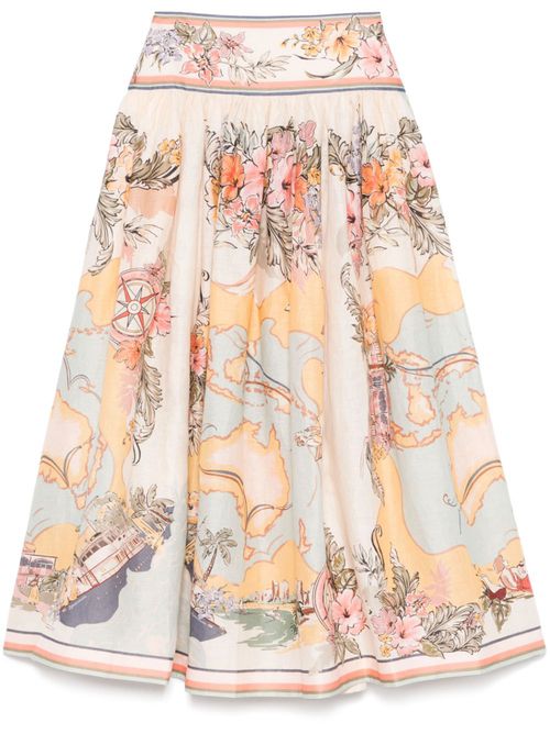 Tallow midi skirt - Neutrals