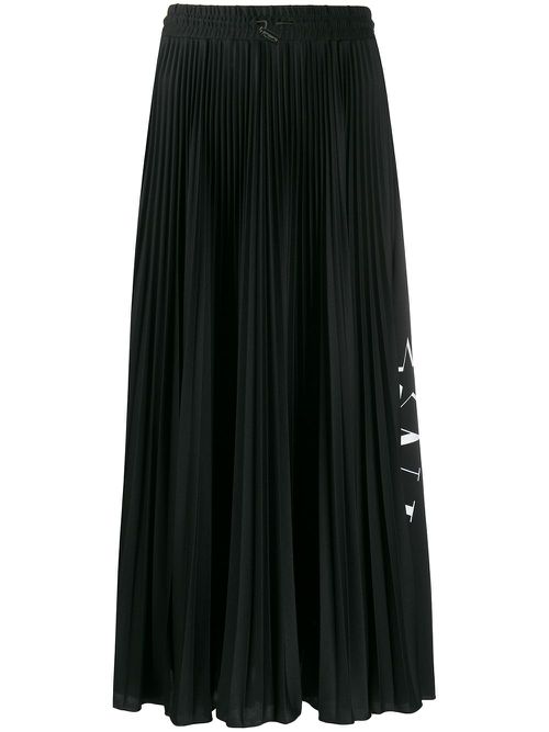 VLTN STAR pleated skirt - Black