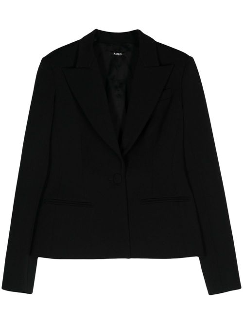 Single-breasted blazer - Black