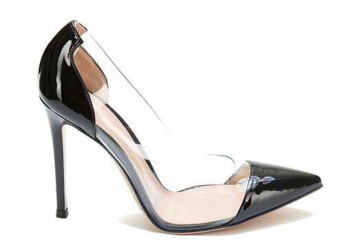 Gianvito Rossi - plexi pump patent leather transparent pane