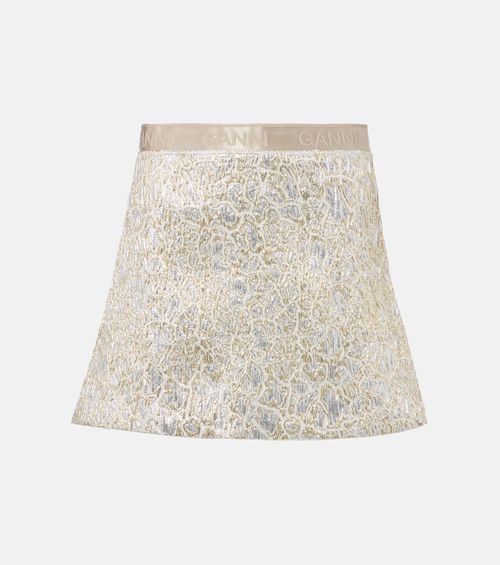 Brocade miniskirt
