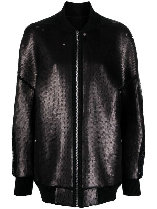 Peter sequin-embellished bomber jacket - Black