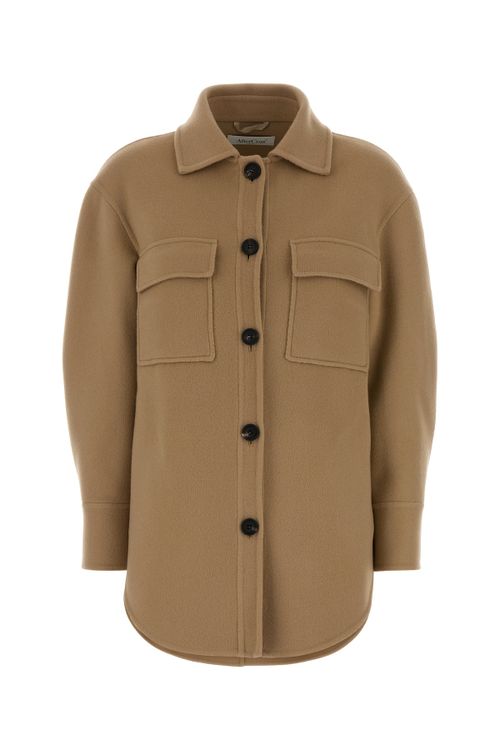 AFTERCOAT Beige wool blend coat