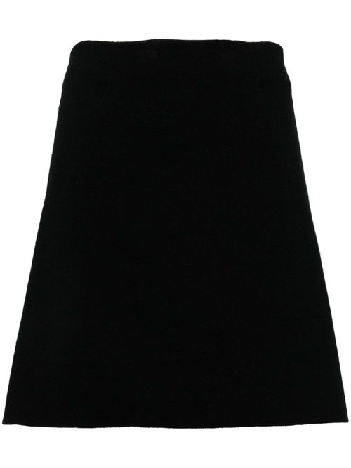 Mini knitted skirt - Black