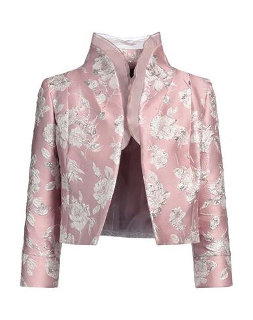 Woman Blazer Antique rose Size 6 Polyester, Silk, Metallic Polyester, Polyamide
