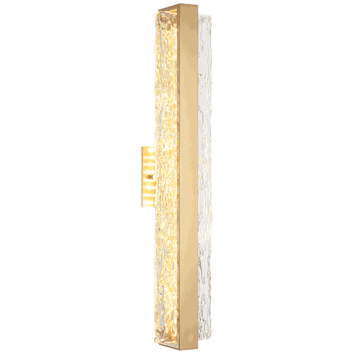 Aged Gold Brass One Light Vanity from the Niagara Collection
