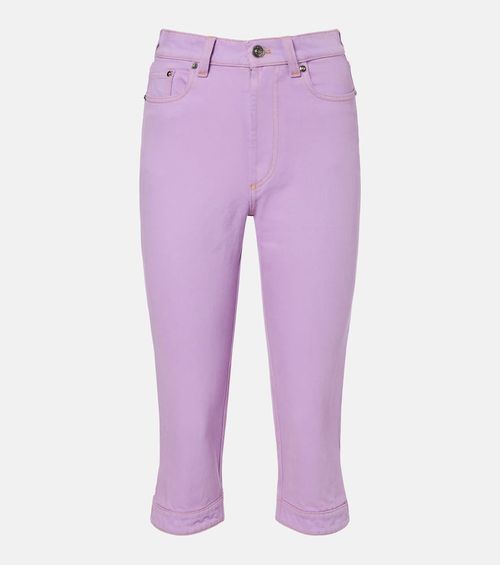 High-rise capri jeans