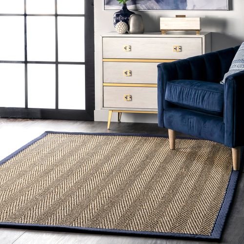 Larnaca Seagrass Herringbone Indoor/Outdoor Area Rug
