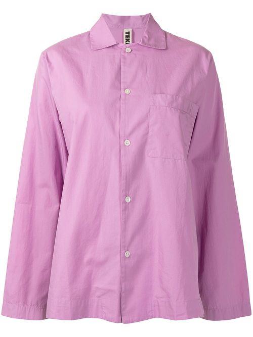 Poplin pajama shirt - Pink