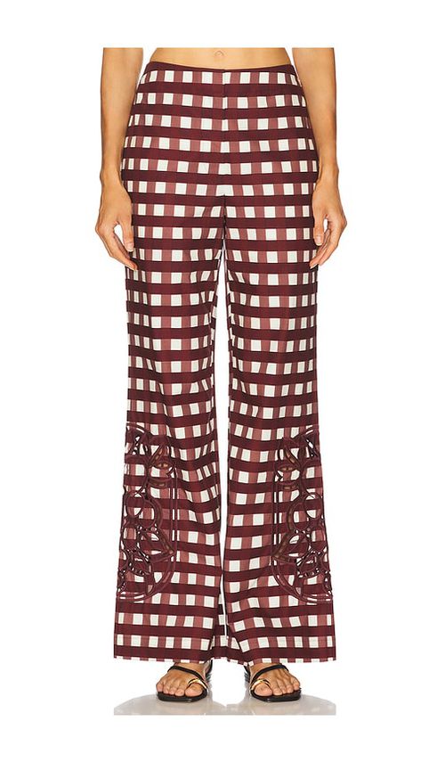 Clea Roma Trouser in Wine. S. Also in