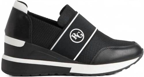 Women's Slip On Wedge Sneakers In Black