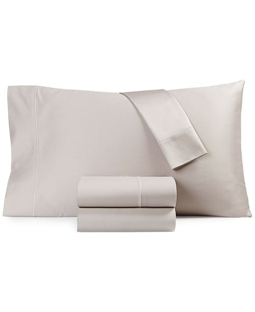 525 Thread Count Egyptian Cotton 4-Pc. Sheet Set, King, Exclusively at Macy's - Grey