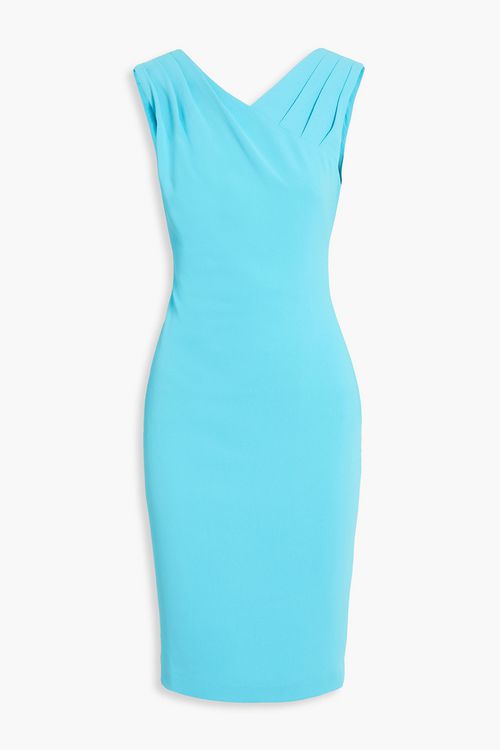Pleated crepe dress