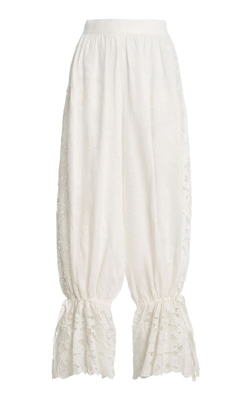Exclusive La Isla Carlota Cotton Lace Wide-Leg Pants - Moda Operandi