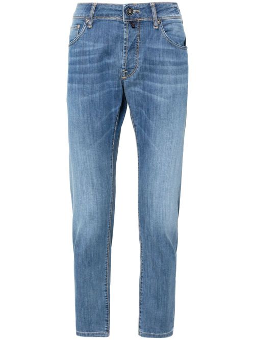 Low-rise slim-fit jeans - Blue