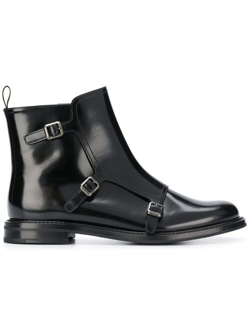 Buckle ankle boots - Black