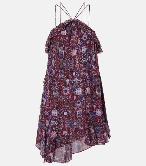 Betty floral halterneck minidress