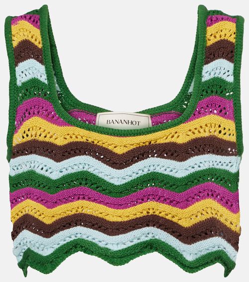 Bananhot Kim crochet cotton-blend top