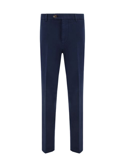 Cotton Trousers — Navy
