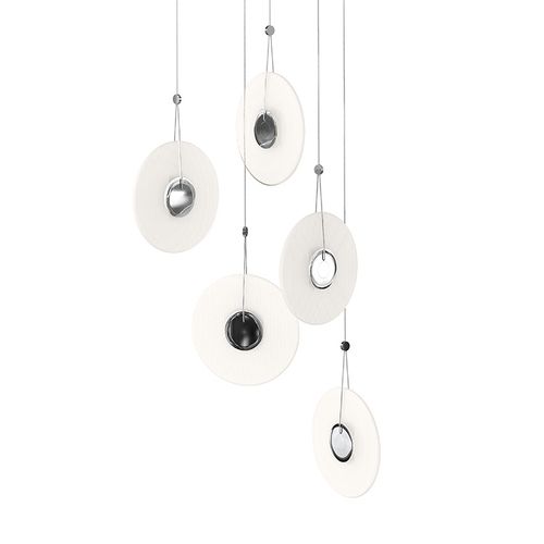 Polished Chrome LED Pendant from the Meclisse Collection