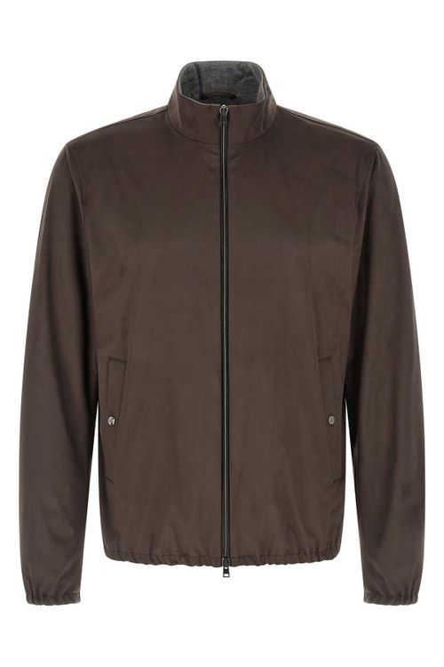 Suede Effect Jacket