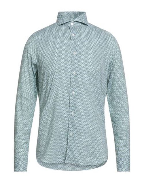 Man Shirt Green Size 15 ½ Cotton, Elastane