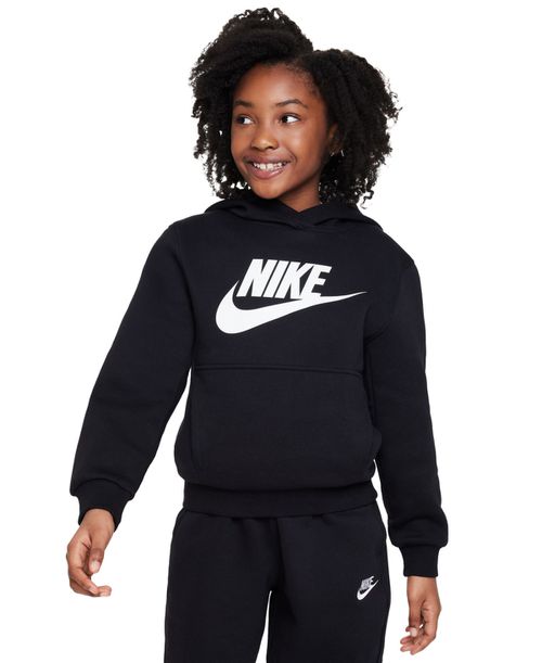 Big Kids' Sportswear Club Fleece Hoodie - Black/white