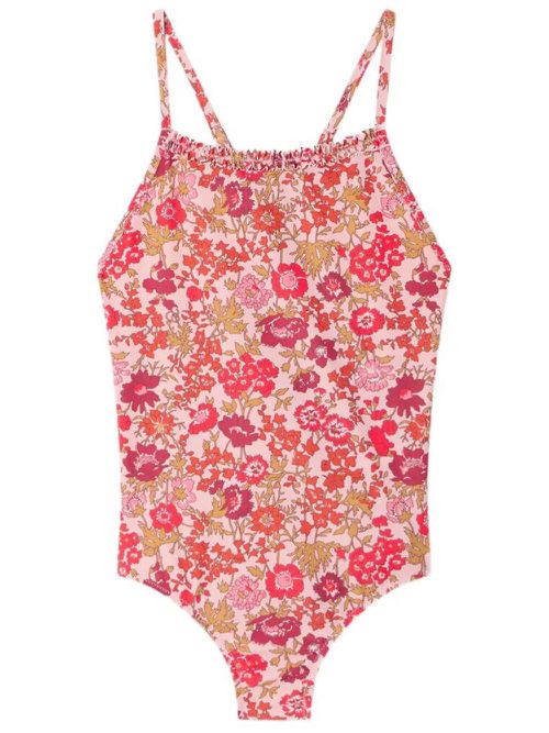 Laika One-Piece Swimsuit With Flowers In Liberty Fabric
