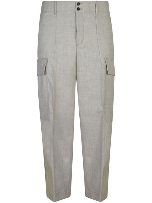 Mélange tapered trousers - Grey