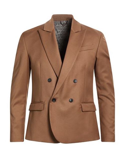 Man Blazer Camel Size S Polyester, Viscose, Elastane