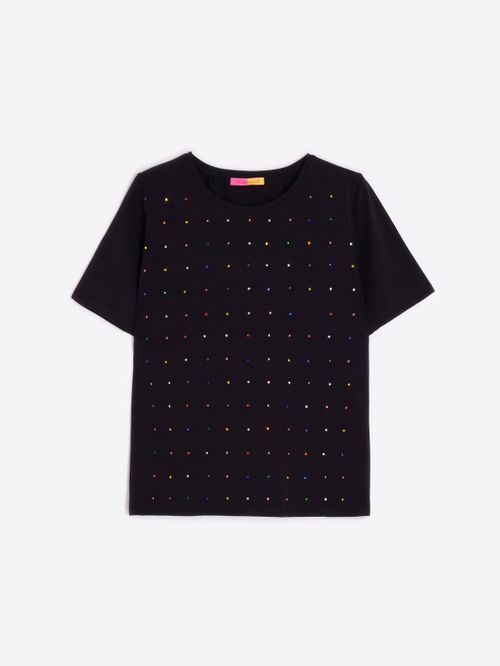 Women's Tora Strass Tee In Black Sequin