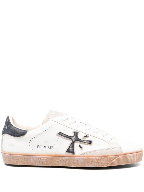 Logo-patch sneakers - Neutrals