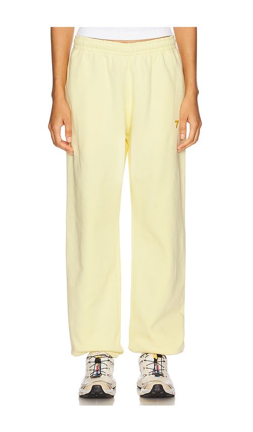 7 Days Active Organic Fitted Sweatpant in Lemon. -  XS also in L, M