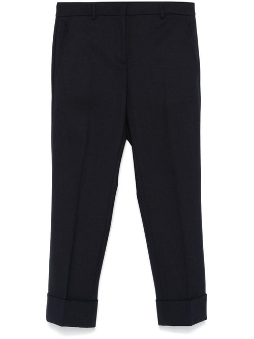 Navy Blue Cropped Trousers