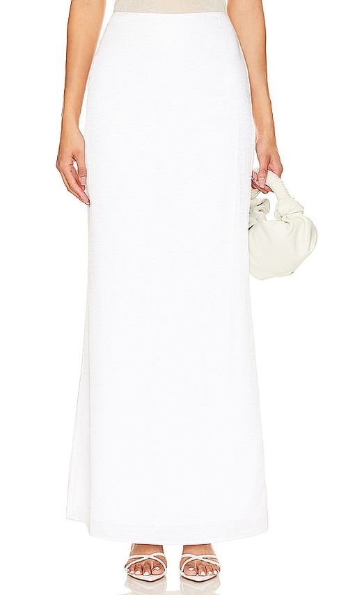 Lovers and Friends Cosima Maxi Skirt in White.  XXS. Also in L, M, S