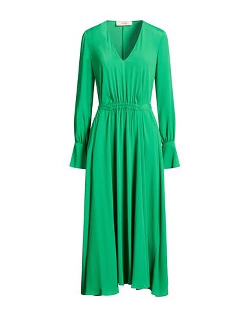 Woman Midi dress Green Size 2 Acetate, Silk