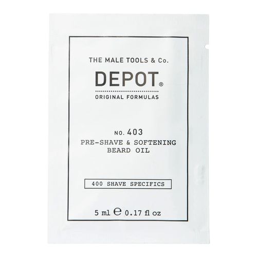 Depot, 400 Shaving Specifications No. 403, Fresh Black Pepper, Softener, Pre-Shave Oi