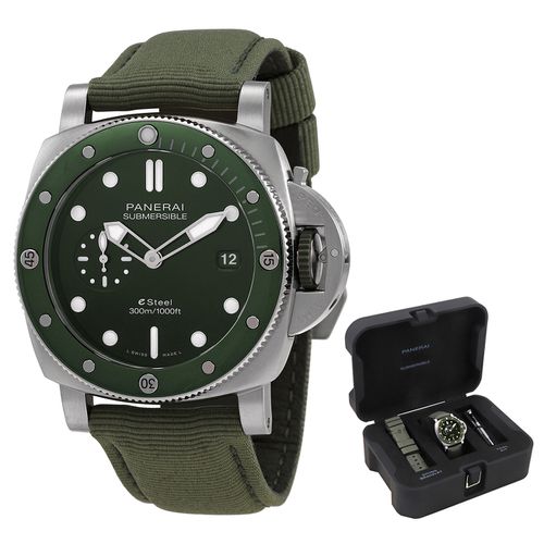 Pre-owned Submersible QuarantaQuattro eSteel Automatic Mens Watch PAM01287