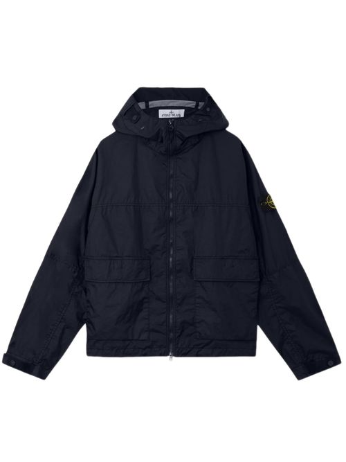 Men's Hooded Jacket with Adjustable Features - Size M