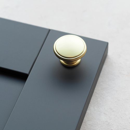 Handle & Home Brushed Brass Handles and Knobs - Zinc - Gold - Knob