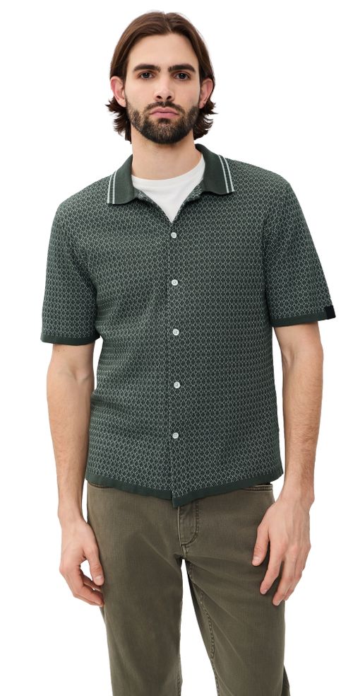 Harvey Cross Stitch Camp Shirt Chgr