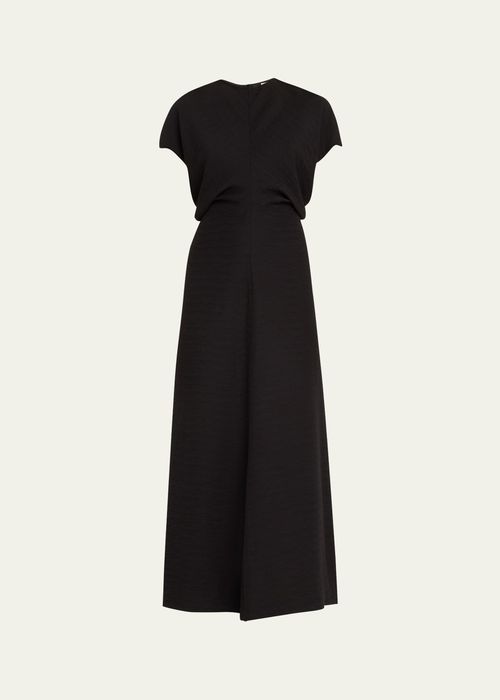 Crinkle Slouch Waist Dress