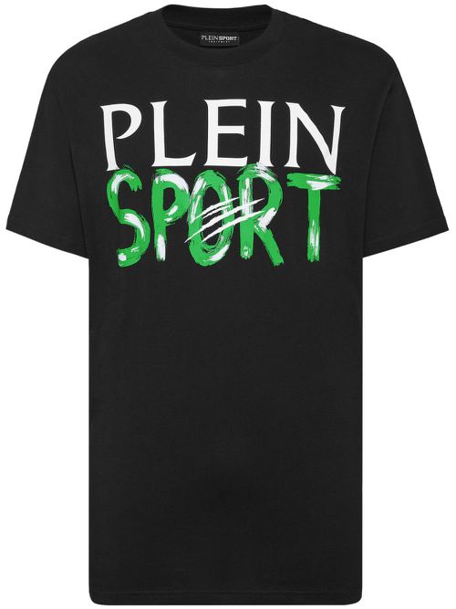 SS logo-print cotton T-shirt - Black
